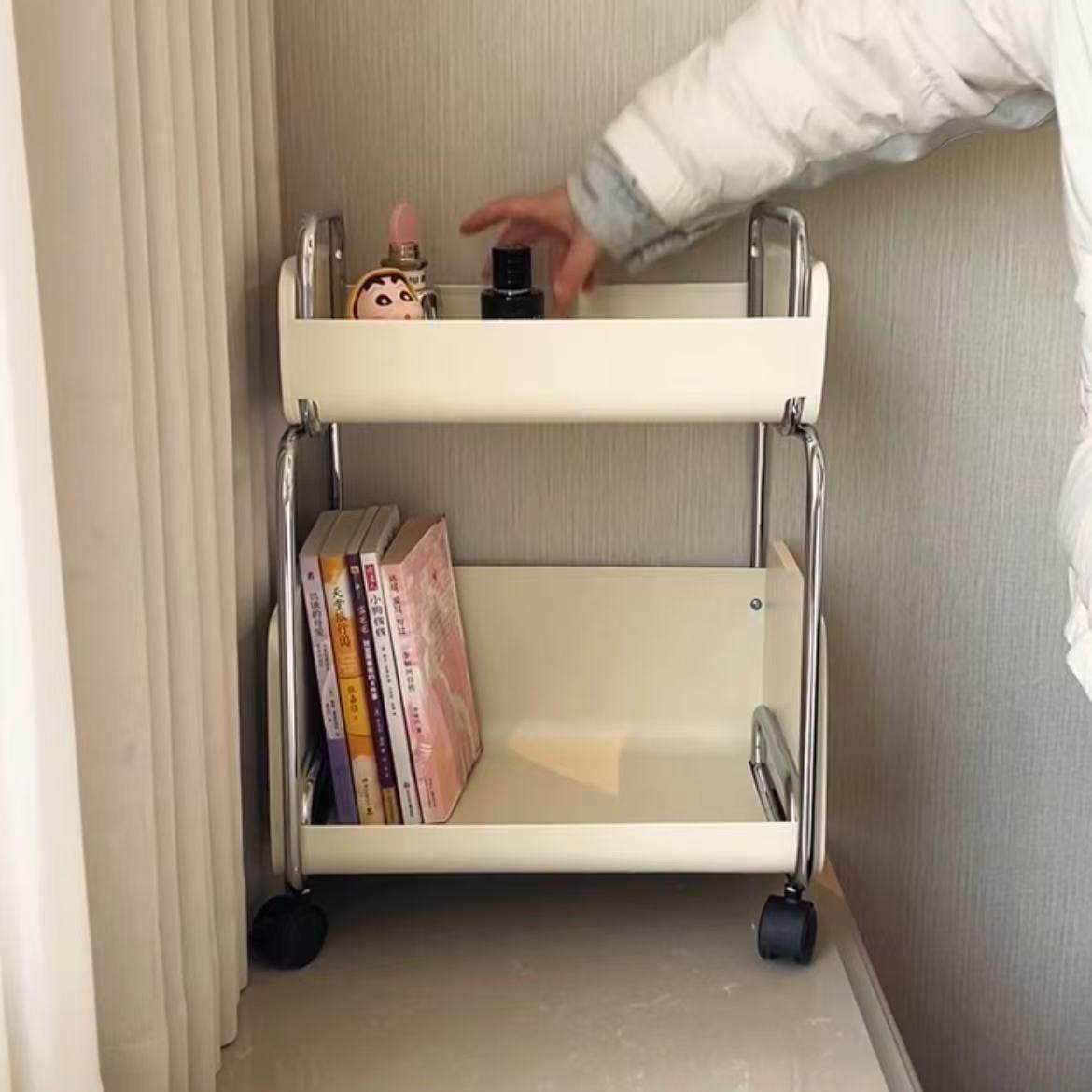 书包置物架可移动小推车书房卧室书本收纳架家用多层桌下储物架子,淘宝优惠券,粉丝福利购,淘宝优惠卷