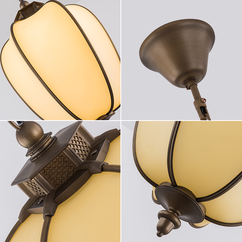 新中式户外吊灯防水庭院中山灯具厂家古L建筑走廊室外凉亭杨桃灯 - 图2