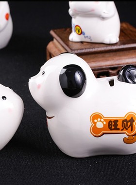 十二生肖摆件全套陶瓷存钱罐生肖龙马鼠本命年小工艺品可爱家居饰