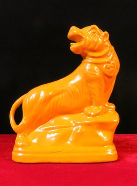 唐三彩陶瓷十二生肖鼠牛虎兔w龙蛇马羊猴鸡狗猪客厅书房摆件工艺