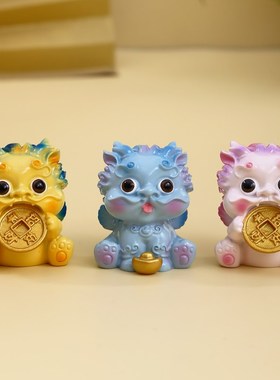 招财貔貅小摆件麒麟电脑显示屏A幕装饰办公室桌面工位好物氛围布