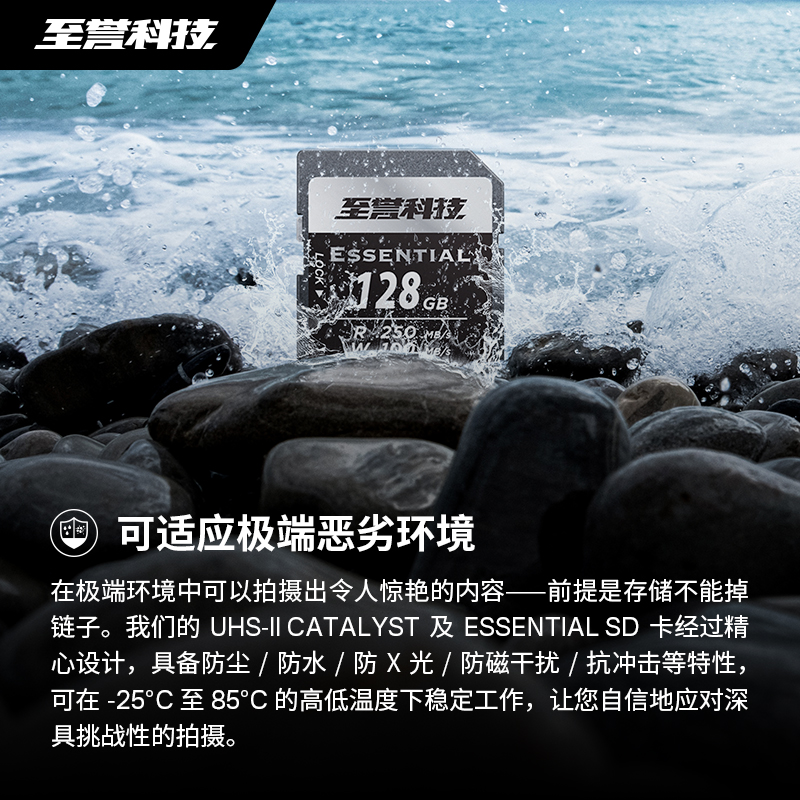 至誉科技Essentia系列V60 SD卡存储卡u3高速相机内存sd卡UHS-II-图3