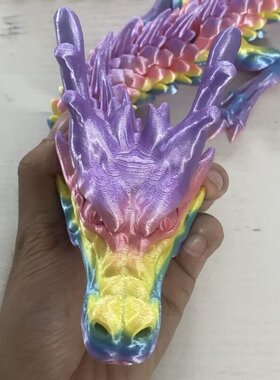 新款3d打印夜光绿巨大号爆款中国龙玩具手办仿真假山造景摆件挂件