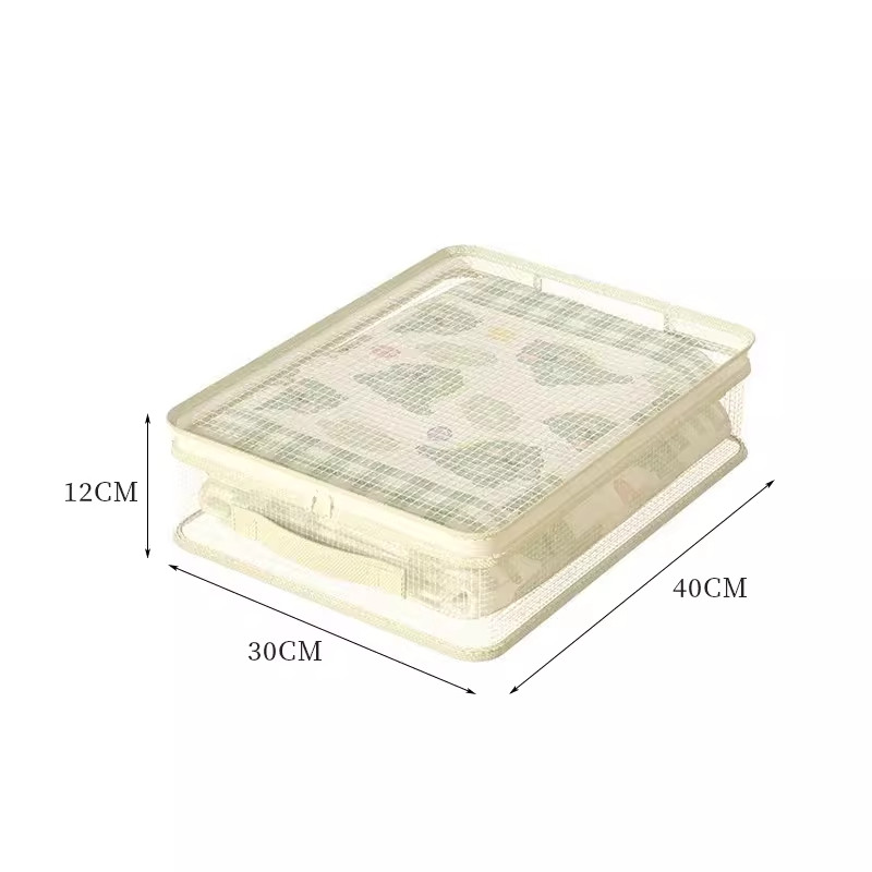 网纱四件套收纳袋家用卧室大容量防尘防潮整理盒可视窗被子防尘袋,淘宝优惠券,粉丝福利购,淘宝优惠卷