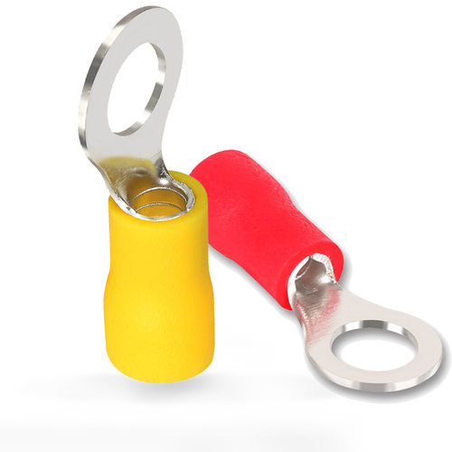 圆形预绝缘端子RV1.25-12绝缘端子O型压线鼻铜鼻子冷压端子1000只 - 图3