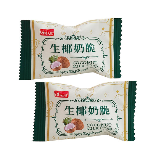 马大姐生椰奶脆500g小包装糖果零食喜糖夹心糖硬糖小包装婚庆糖果 - 图0