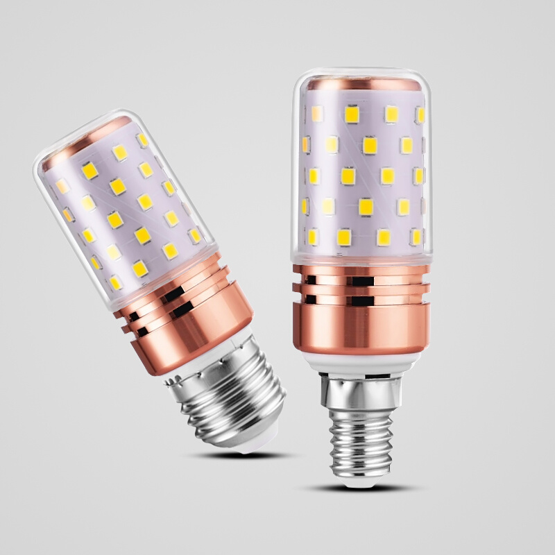 LED灯泡玉米灯E14E27螺口超亮节能小螺口三色变光中性光白光暖光