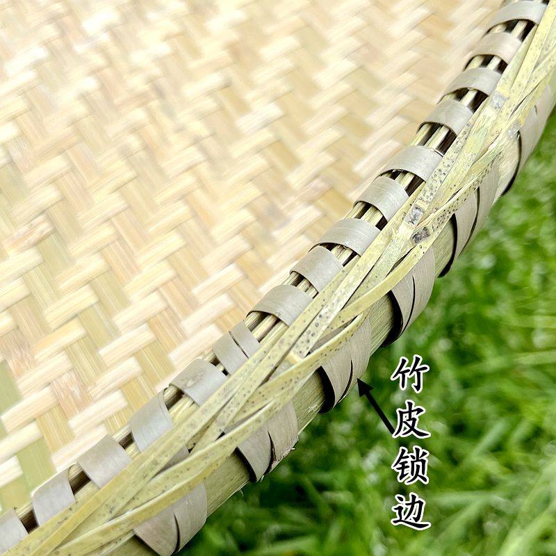 竹编竹制品托盘家用无孔家用圆簸箕装饰绘N画舞蹈晾晒手工收纳筐,淘宝优惠券,粉丝福利购,淘宝优惠卷