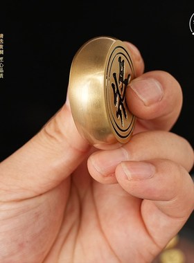 铜制象棋对弈黄铜中国棋带棋盘X大号便携式