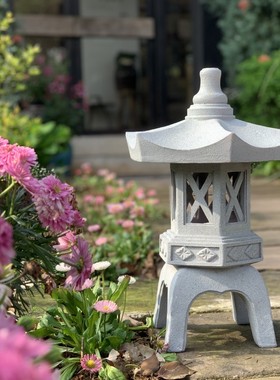 户外落地日式庭院装饰宫灯石灯花园别墅室内创意摆Y件禅意景观