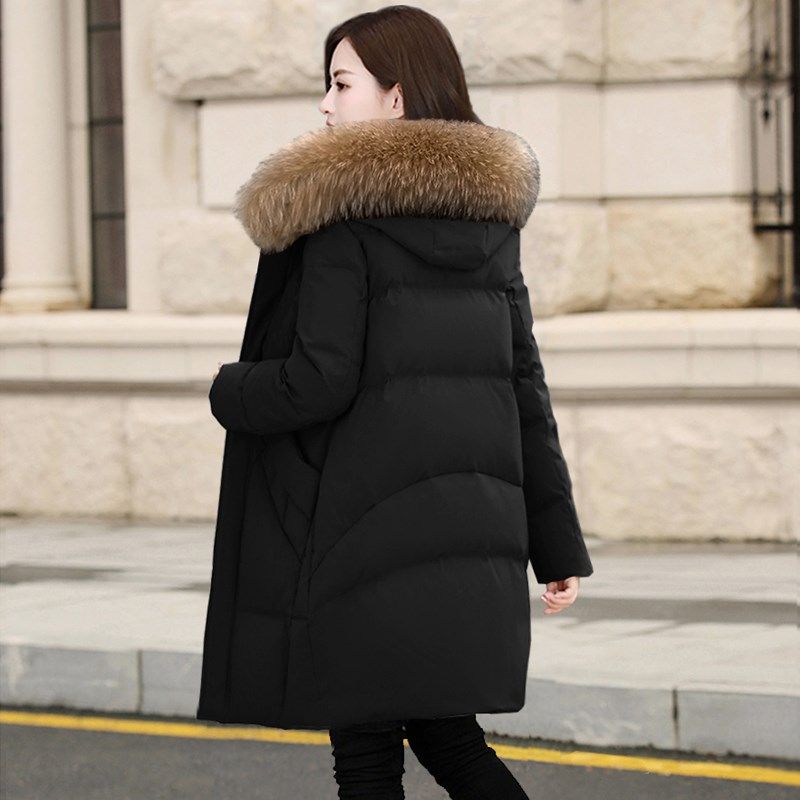 大码棉服女胖mm潮显瘦韩版220斤中长款棉衣200R斤冬季宽松加厚外,淘宝优惠券,粉丝福利购,淘宝优惠卷