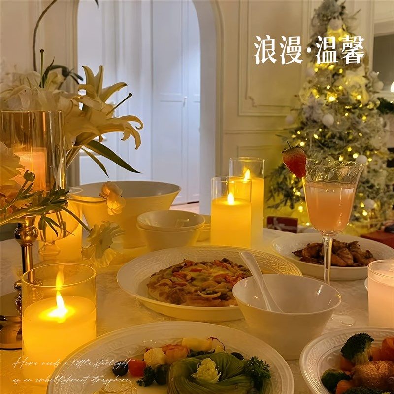 led电子灯芯仿真蜡烛氛围灯卧室情调场景布置浪漫装饰小夜灯ins,淘宝优惠券,粉丝福利购,淘宝优惠卷