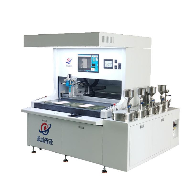 浙江晨灿CC-1200视觉定位点胶机水晶贴纸全自动视觉扫描滴塑机 - 图1
