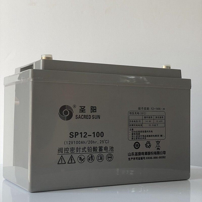 SP12-100蓄电池12V100AH铅酸免维护UPS电源EPS消防系统通讯用 - 图1