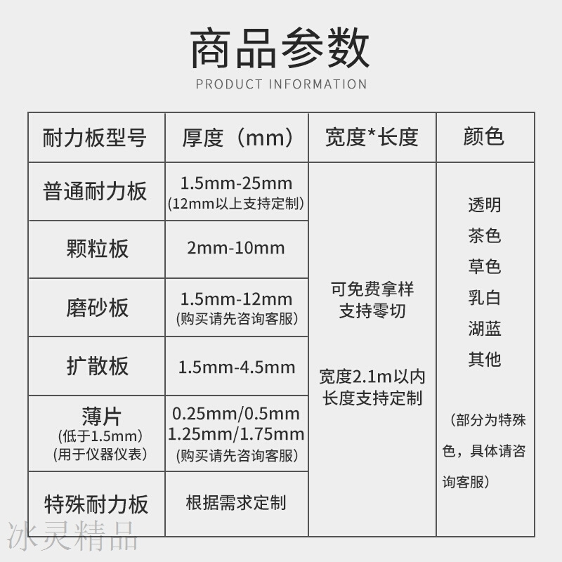 直销新品PC耐力板平板透明雨棚顶棚聚碳酸酯PC2/3/5mYXm遮阳采光 - 图1