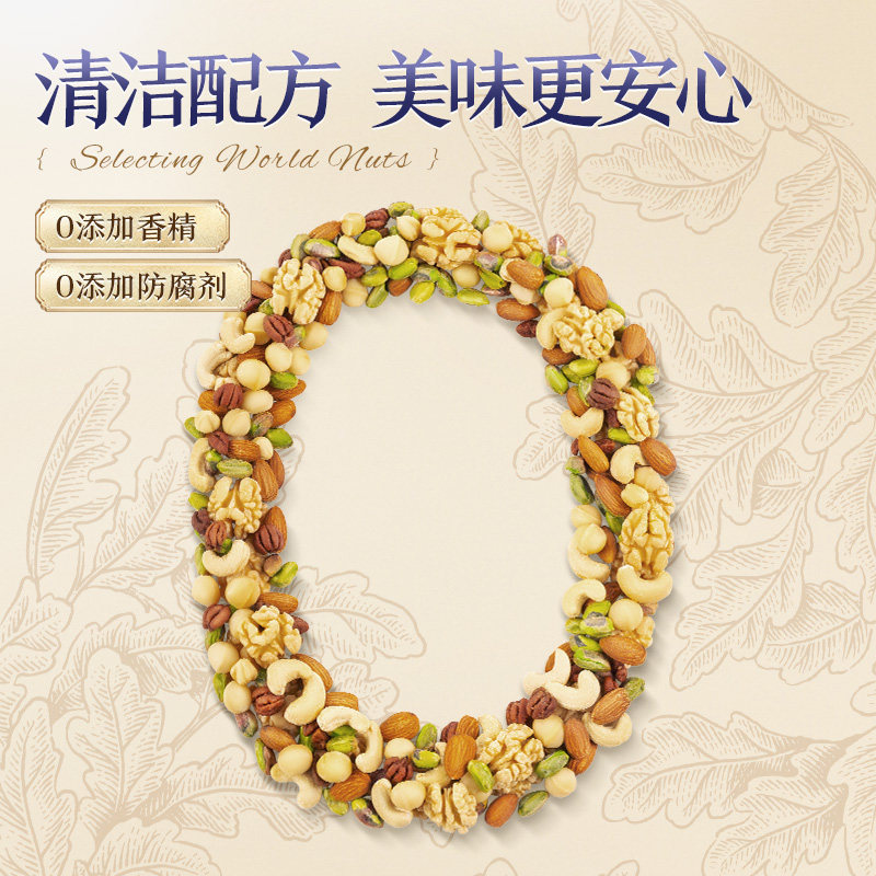 【三只松鼠_铂萃每日坚果750g】礼盒开心果占比19%零食健康早餐,淘宝优惠券,粉丝福利购,淘宝优惠卷