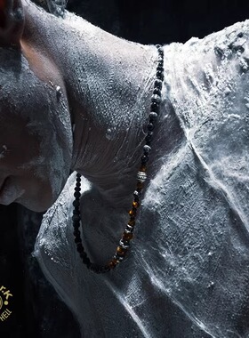 Arthur.k黑玛瑙925银项链百搭