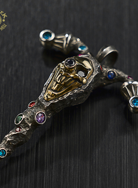 Arthur.k权力系列日本原创手工做旧925银男女圣执吊坠不限量