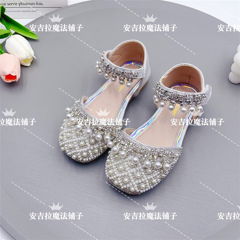 2024年春夏季新款女童包头半凉鞋小女孩皮鞋软底公主鞋鞋韩版单鞋,淘宝优惠券,粉丝福利购,淘宝优惠卷
