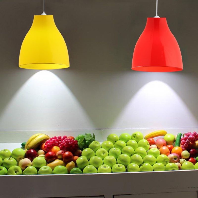 红色白色彩色塑料灯罩吊灯绿色蔬菜水果熟食店铺超市餐厅餐饮灯具,淘宝优惠券,粉丝福利购,淘宝优惠卷