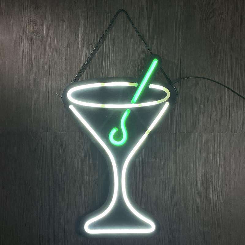 LED霓虹灯酒吧灯牌鸡尾酒杯高脚杯LED霓虹灯广告牌LED显示屏,淘宝优惠券,粉丝福利购,淘宝优惠卷