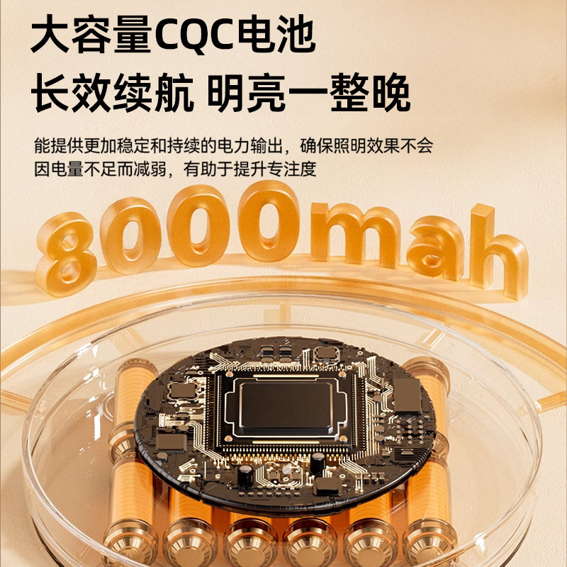 爱瞳金黄光台灯学习专用护眼灯插充电式书桌儿童宿舍学生床头阅读