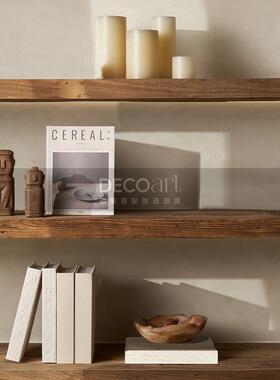 原木侘寂风网红民宿装饰治愈情绪小摆件温馨房间布置软装搭配设计