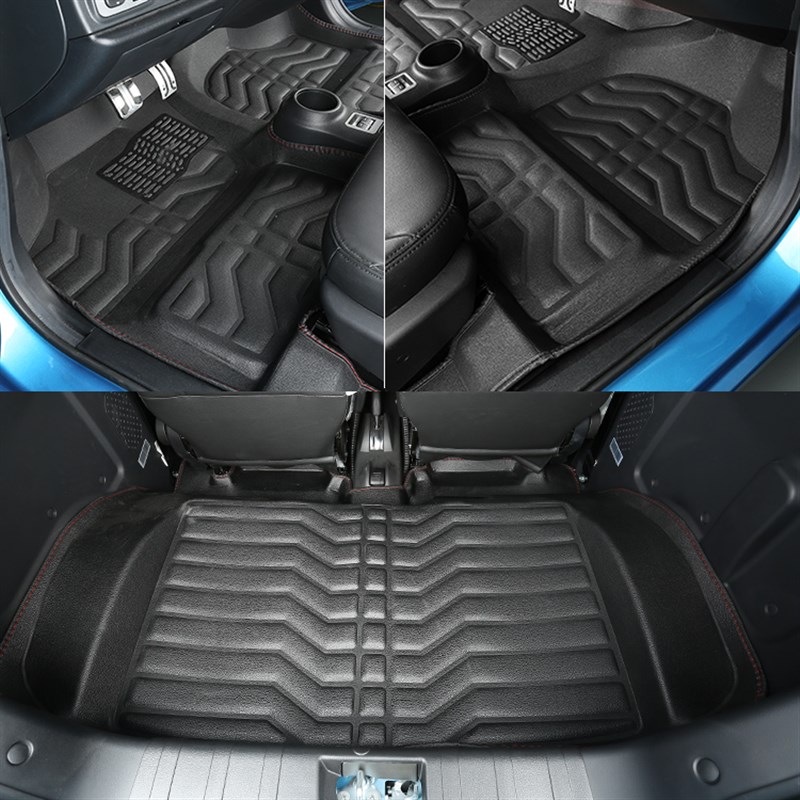 吉利众泰知豆D2/D2S/D1/301B/D3E20全包围新能源电动汽车脚垫 - 图0