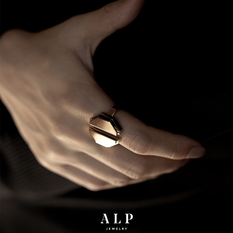 ALP JEWELRY ME独立戒指指环个性时髦女中性高级感款个性CHICPATH - 图0