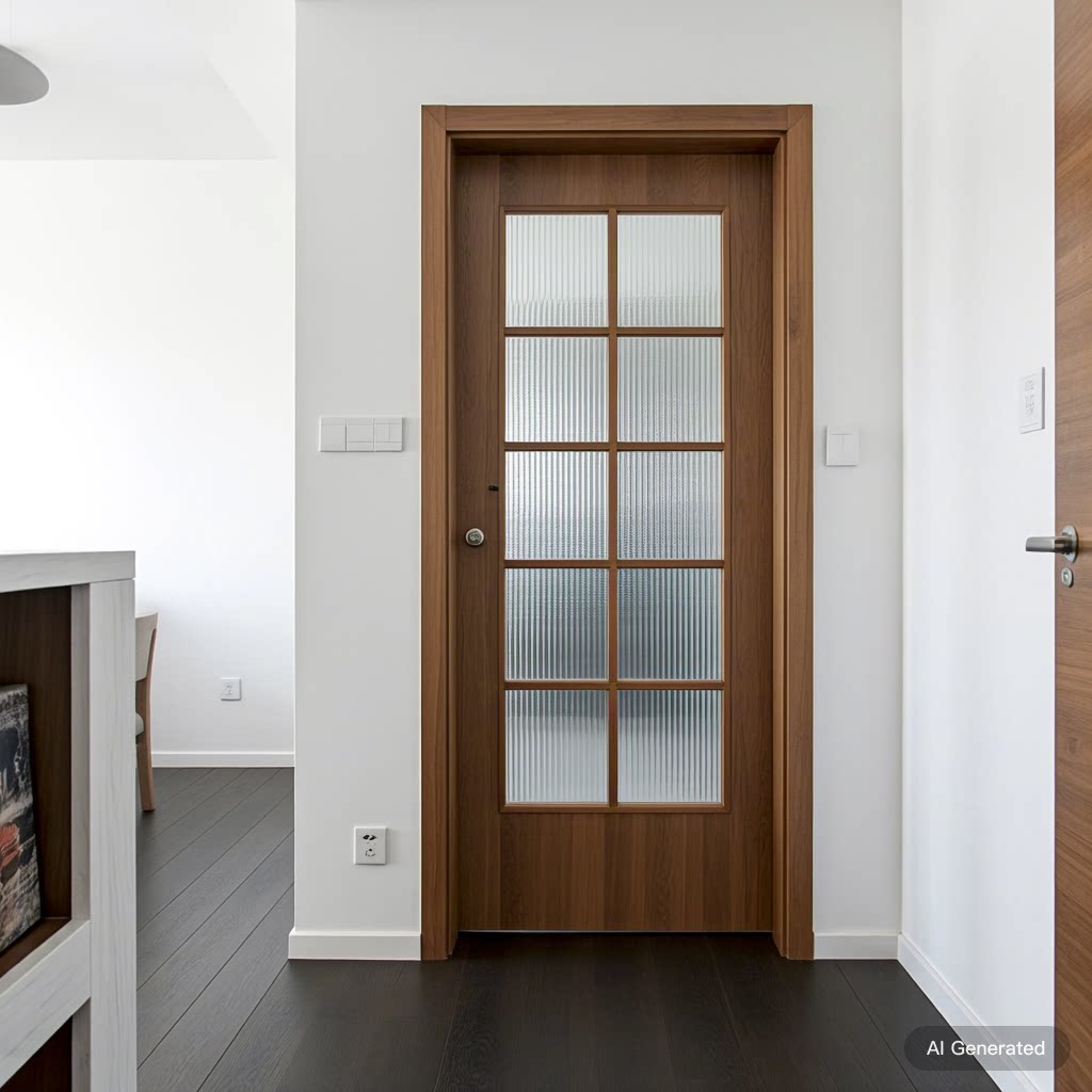 Solid wood bedroom door sliding door customization