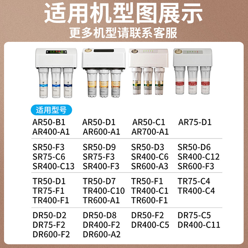 适用AO史密斯净水器滤芯通用AR/D1/TR/ AR/ SR/ TR/ DR400/50ppRO - 图0