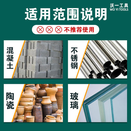 沃一新款定位中心沉孔钻限位固定六角柄锥孔钻头隐藏螺丝引成孔器 - 图3