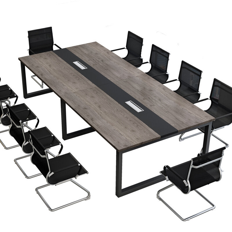 会议桌长桌简约现代办公桌职员洽谈桌椅组合培训桌子长条桌工作台