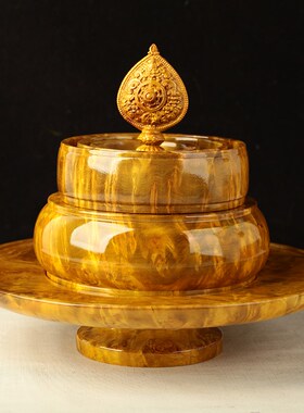 不丹木料曼扎盘八k吉祥木质光面供曼扎修盘托盘银曼茶罗怀旧复古