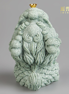 桌面青香炉龙年插装饰玄关室内线香书柜香薰摆件茶宠砂石