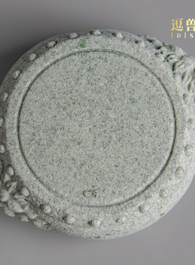 摆饰兽首大鼓青摆件装饰家居底座配件底架工艺礼品客厅麒麟砂石