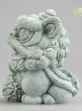 茶可茶桌养家茶宠玩造景装饰醒狮绣球客厅送礼品风国潮摆件茶台居