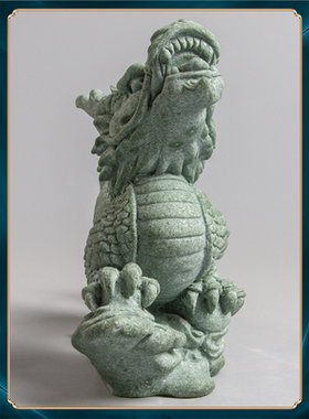 新国潮龙腾装饰中式桌面茶宠青摆件万里砂石假山家居造景创意鱼缸