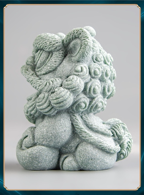 茶茶桌元宝玩送风礼品装饰宠摆件造景茶台居国潮醒狮可茶养家客厅