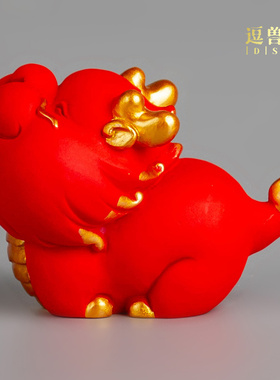 瑞兽神龙礼物青吉祥物砂石线香香炉插家居客厅摆件装饰品