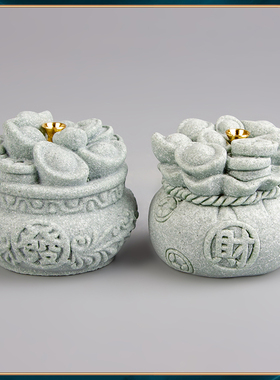 青摆件砂石办公室居家装饰鱼缸插宝发茶宠桌面香假山福袋送礼造景