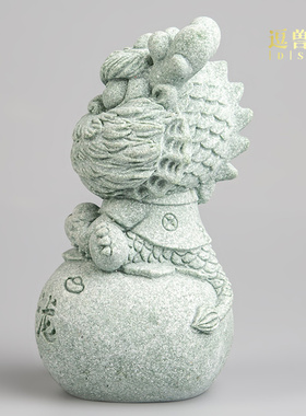 定制LOGO招财龙年年会新年公司创意吉祥物万事摆件礼品男女兴隆