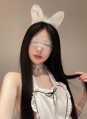 遮光眼罩情调黑色双面可用高级绸缎丝滑性感禁欲系古风蒙眼布丝带