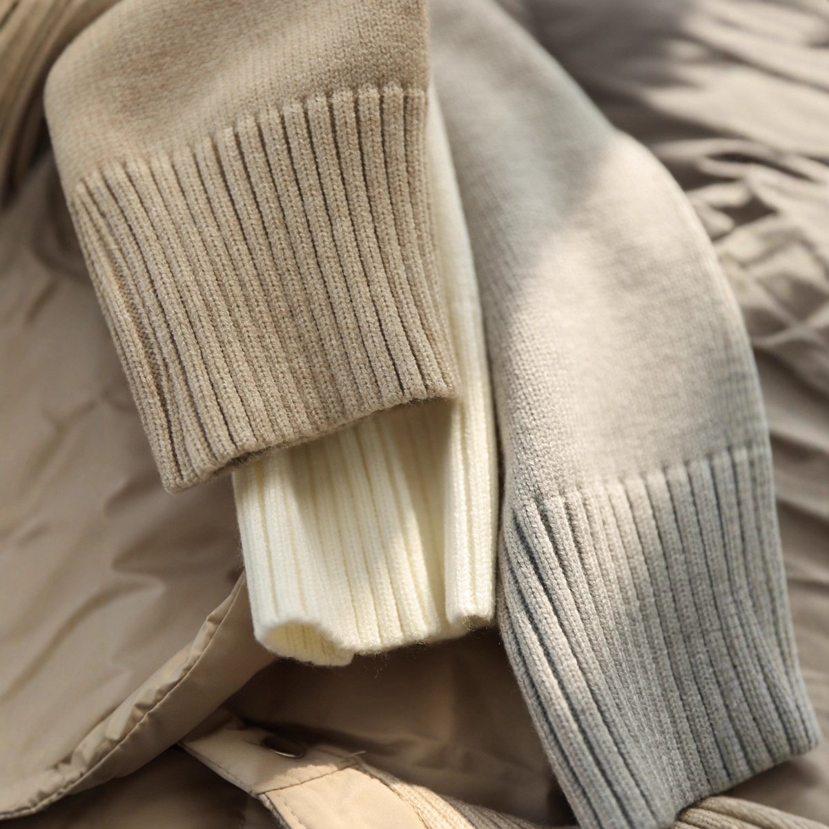 空气小暖宝！轻盈保暖珍珠绒羊毛棉服针织拼接立领宽松外套女秋冬,淘宝优惠券,粉丝福利购,淘宝优惠卷