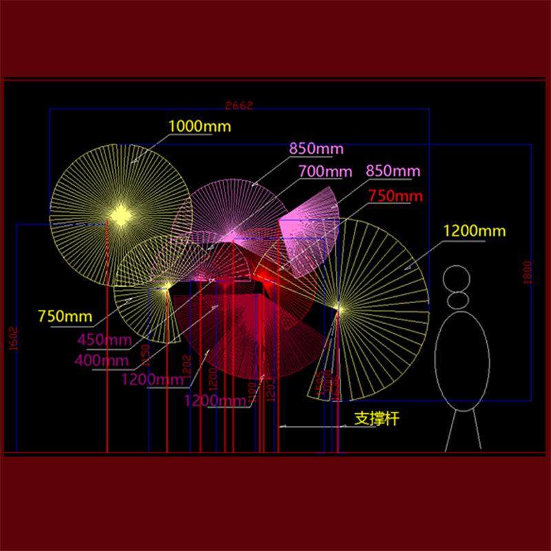 橱窗展示道具立体纸扇花创意纸雕大型手工纸扇花服装展示道具装饰,淘宝优惠券,粉丝福利购,淘宝优惠卷