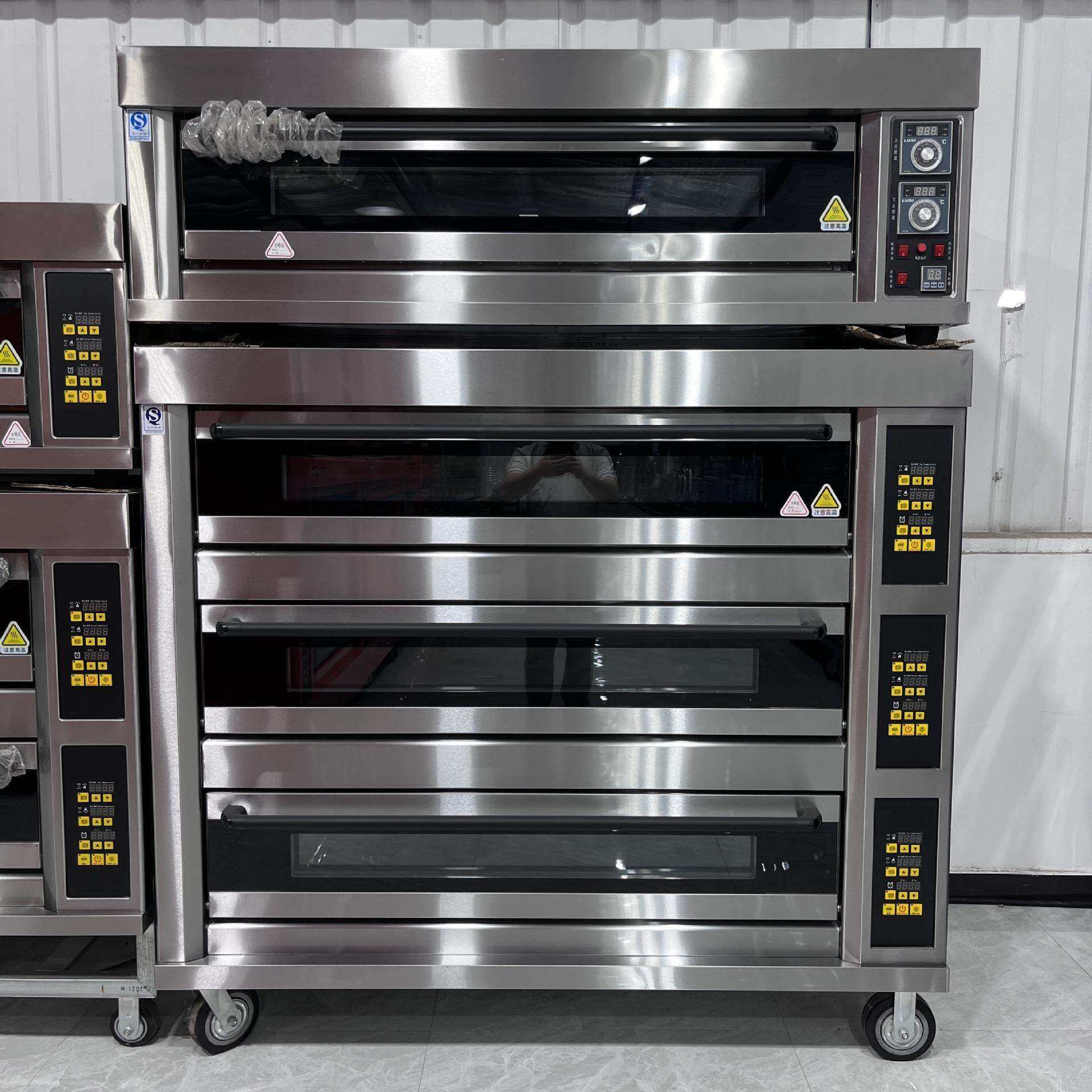 研麦3层9盘烤箱450L大容量烤炉商用电脑版3门分层烘烤炉,淘宝优惠券,粉丝福利购,淘宝优惠卷