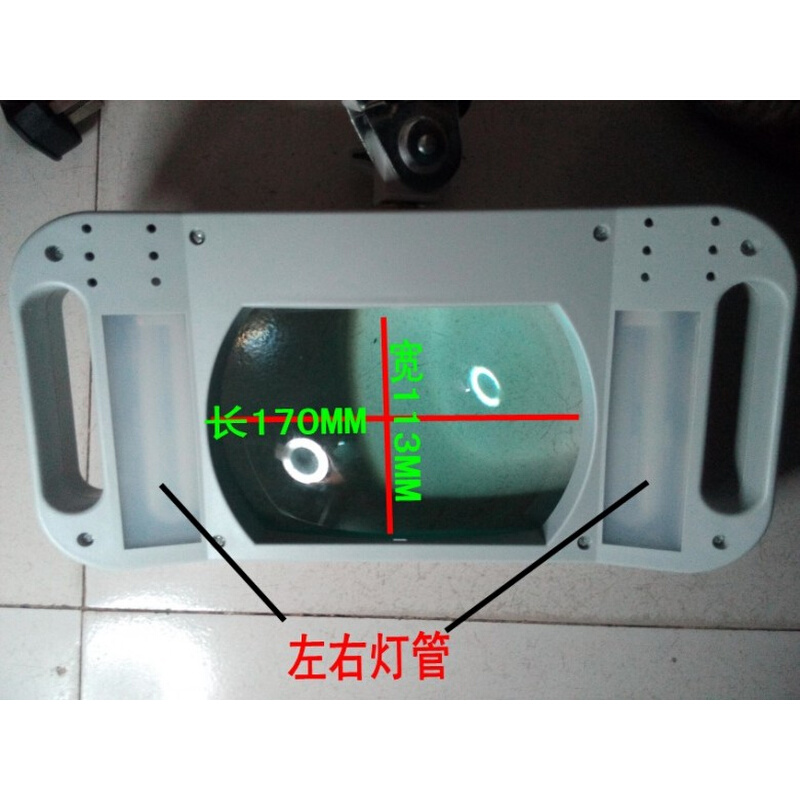 。张飞LT-86I 放大10倍折叠台式长方形放大镜带灯工作LED老人阅读 - 图2