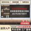 Modern embedded home decoration TV niche 65/75/85/100 inch whole wall TV cabinet