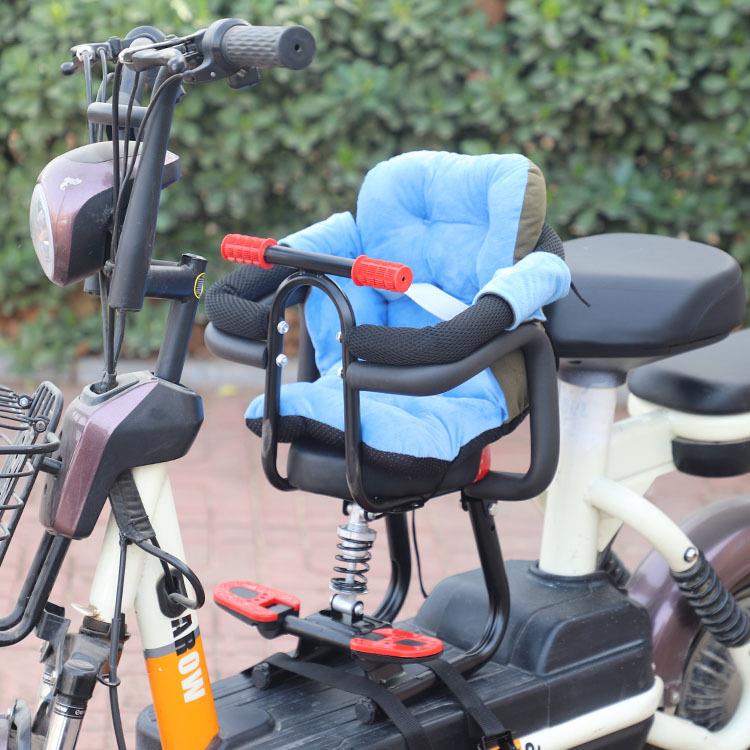 电动车前置儿童座椅电瓶车宝宝椅子踏板车婴儿座椅电 - 图1