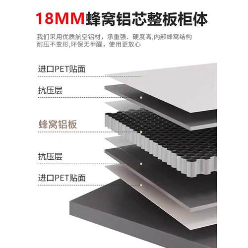 靠墙餐具柜一体化铝合金小公寓家用酒柜大容量储物柜客厅茶叶储物 - 图2